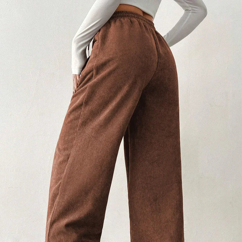 Pantalon en velours ample pour femmes