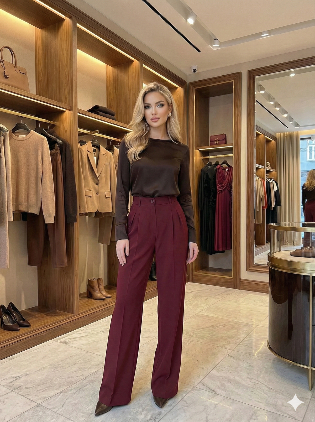 pantalon classe femme
